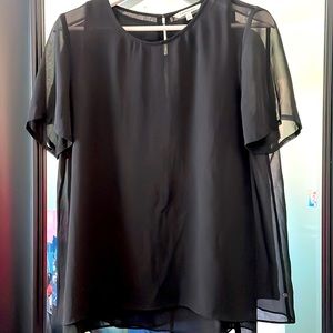 Calvin Klein Jeans double layered top, sz L